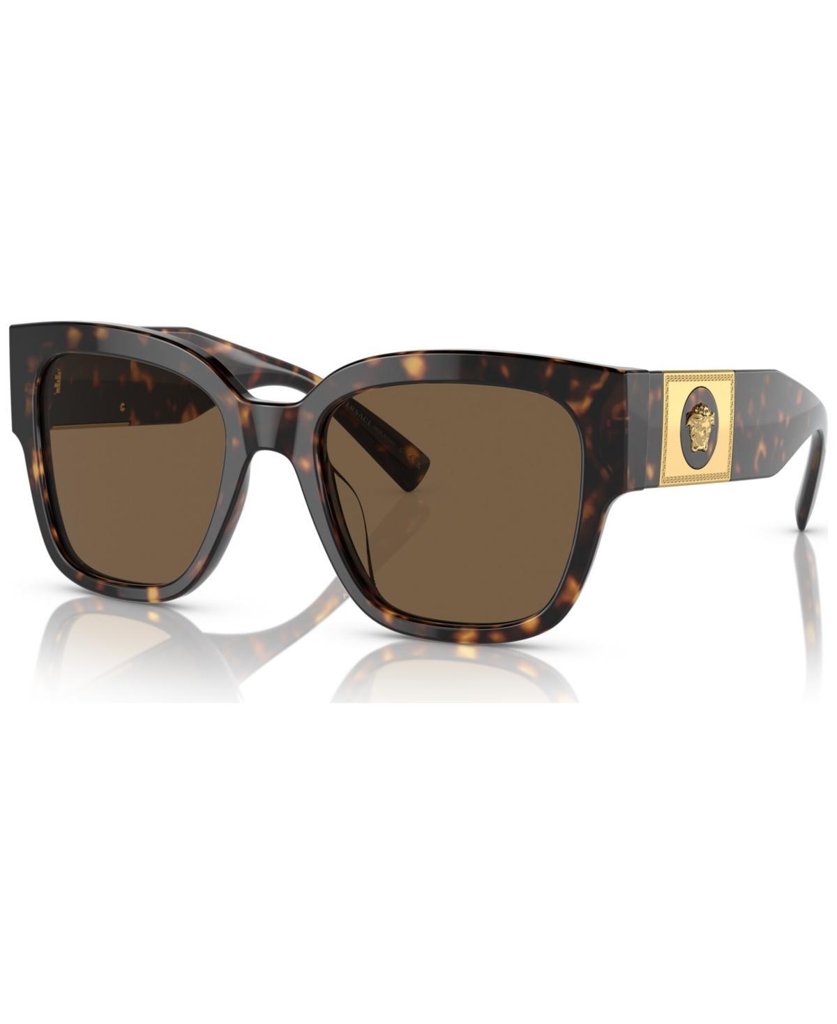 Versace Womens VE4437U Medusa Studs 54mm Black Square Sunglasses Product Image