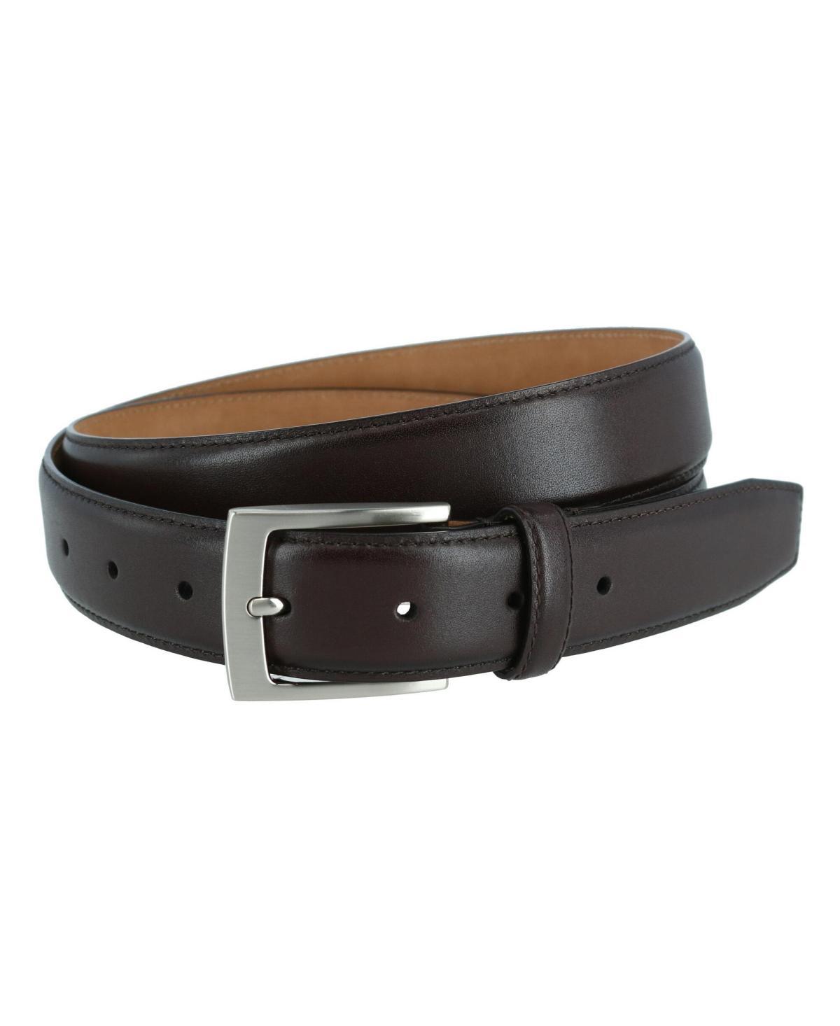 Trafalgar Mens Stitched Feathered Edge Leather Belt Product Image