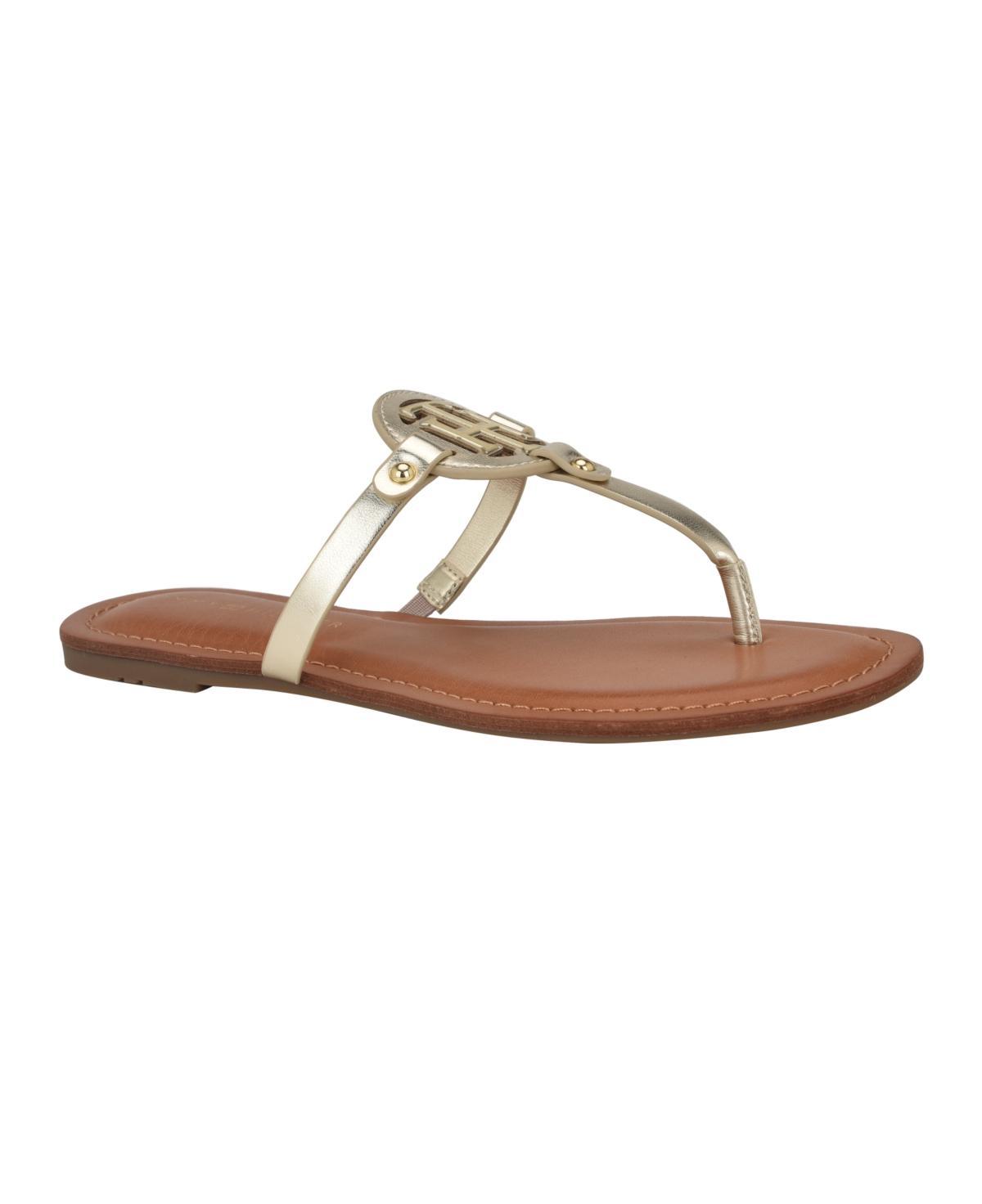 Tommy Hilfiger Womens Litzy Flat Slip On Logo Sandals Product Image