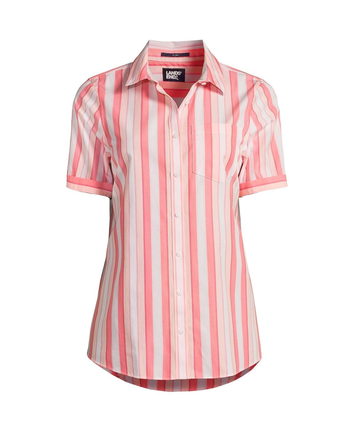 Lands End Womens Wrinkle Free No Iron Short Sleeve Shirt Product Image