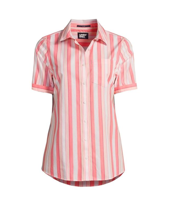 Lands End Womens Wrinkle Free No Iron Short Sleeve Shirt Product Image