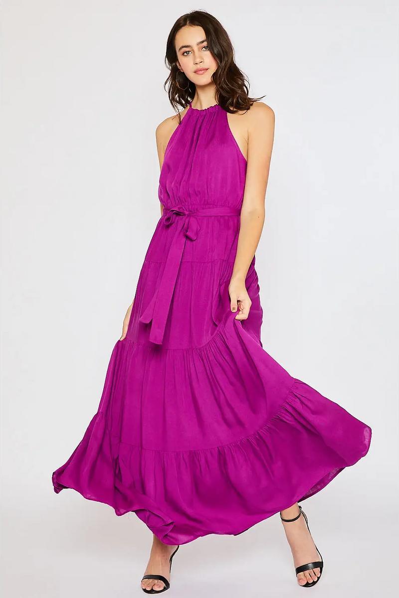 Orchid Tiered Maxi Dress Product Image