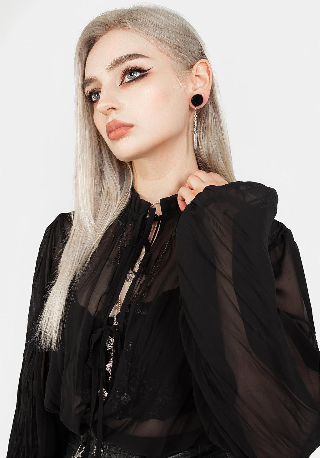 Villain Textured Blouse Product Image