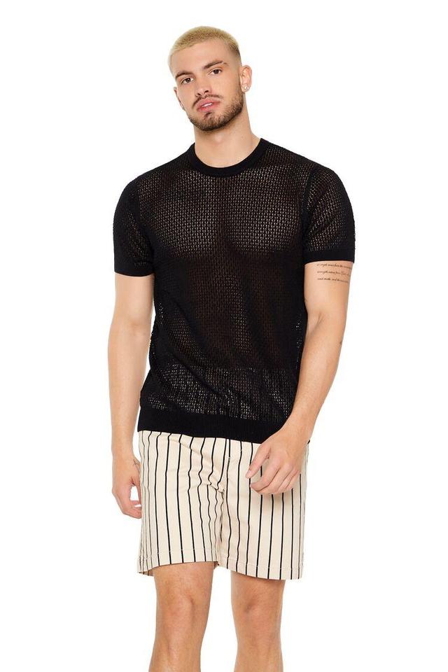 Sheer Sweater-Knit Tee | Forever 21 Product Image