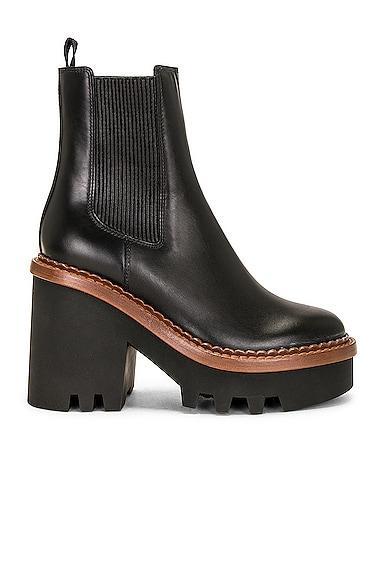 Chloe Owena Chelsea Boot in Black - Black. Size 41 (also in ). product image