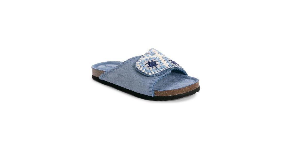 Muk Luks Womens Gigi Crochet Slide Sandal Product Image