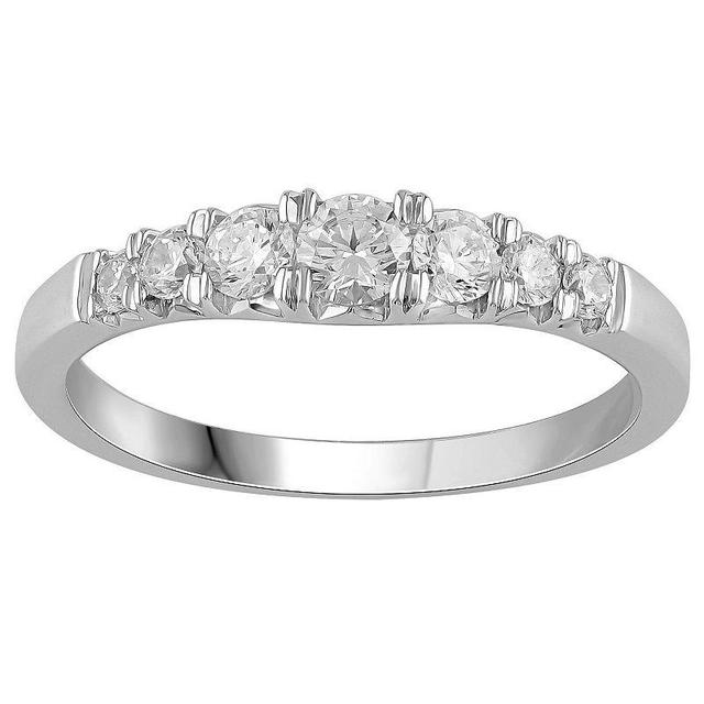 Platinum 1/2 Carat T.W. Diamond Anniversary Band, Womens White Product Image