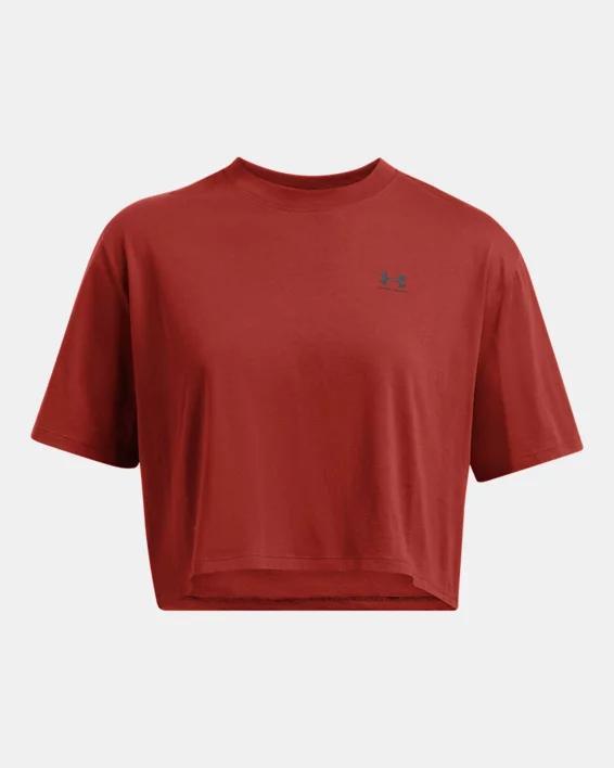 Women's UA Boxy Crop Logo Short Sleeve Product Image