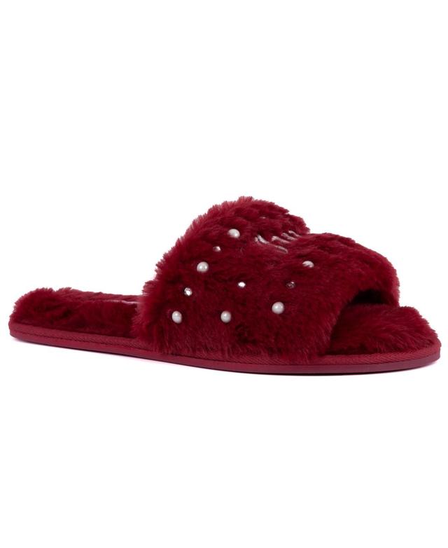 Juicy Couture Gyanna 2 Womens Open Toe Slippers Red Product Image