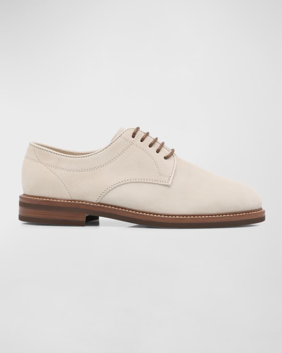 Men's Suede Derby Shoes Product Image