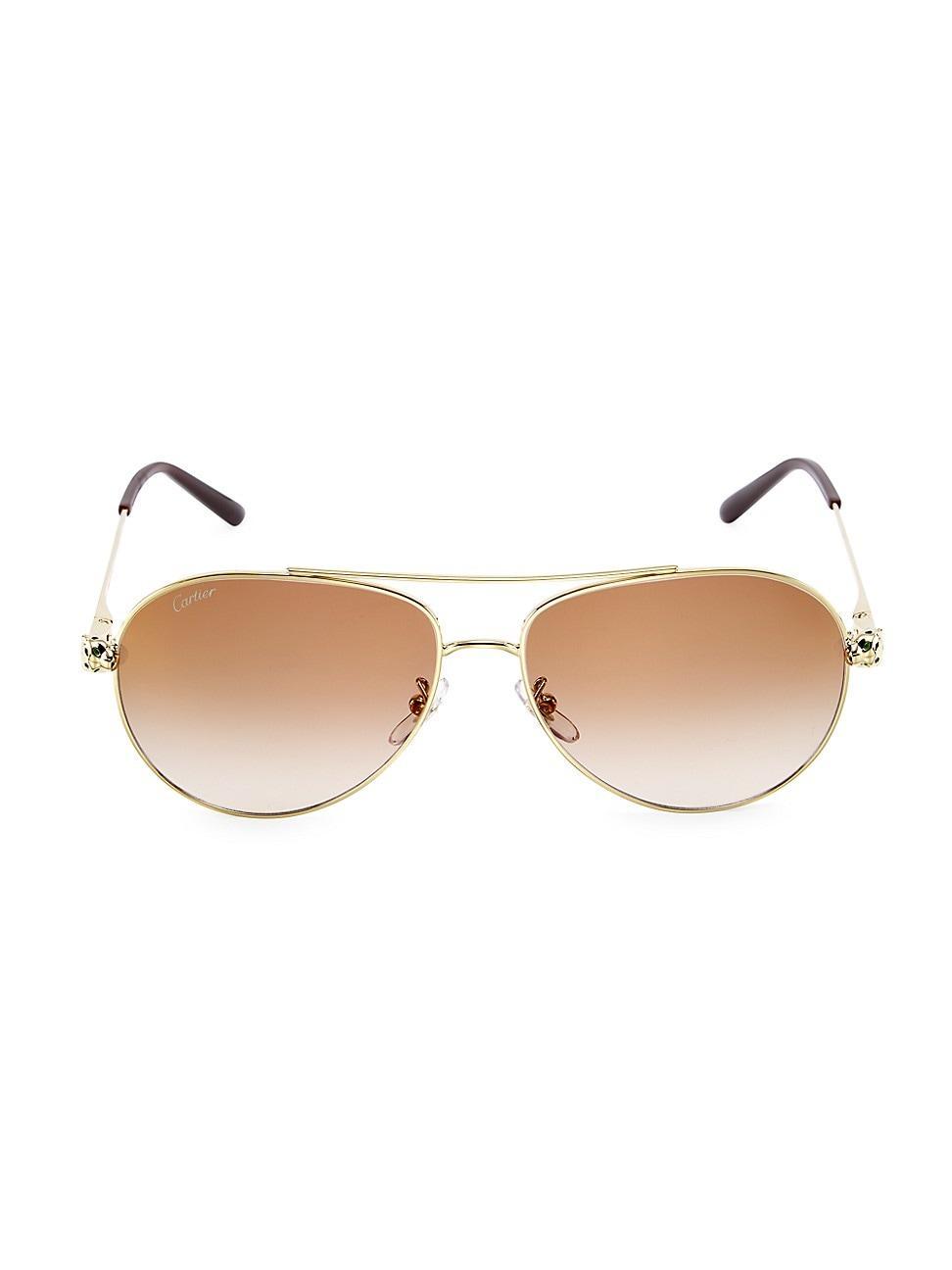 Womens 61MM Aviator Sunglasses Product Image