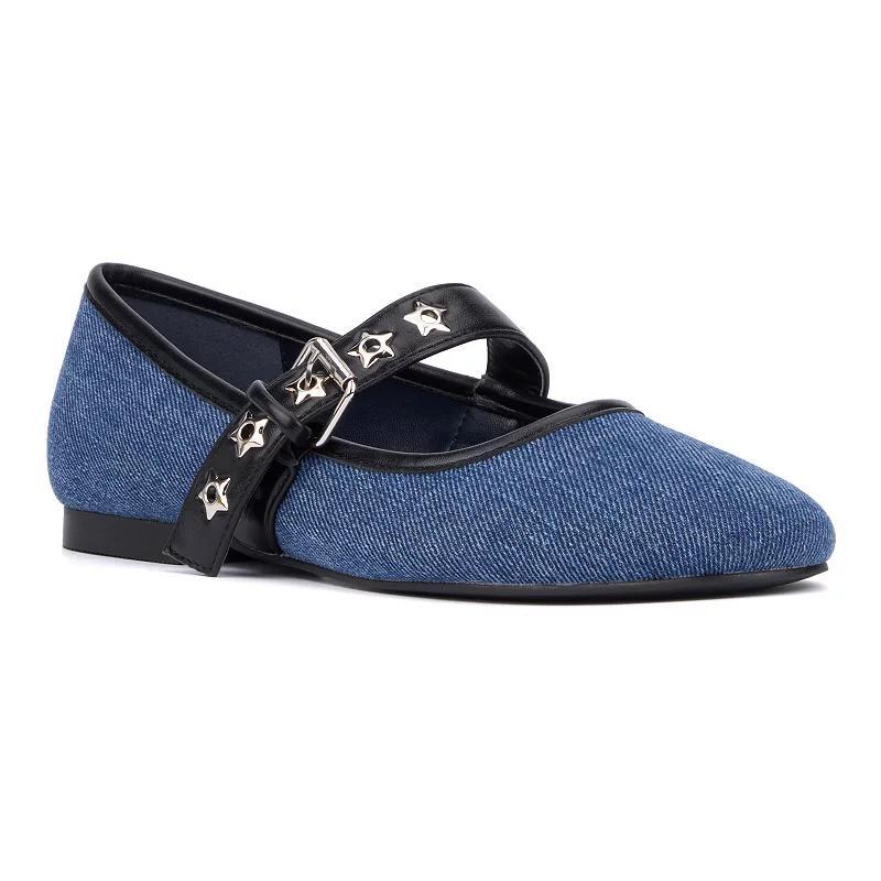 Olivia Miller Element Womens Maryjane Flats Blue Product Image