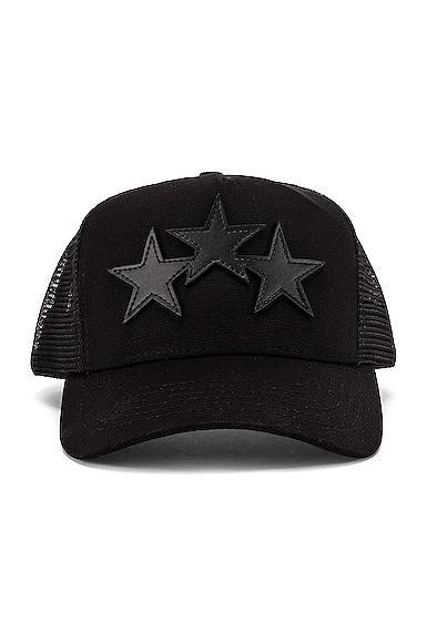 Amiri 3 Star Trucker Hat Black.. Product Image