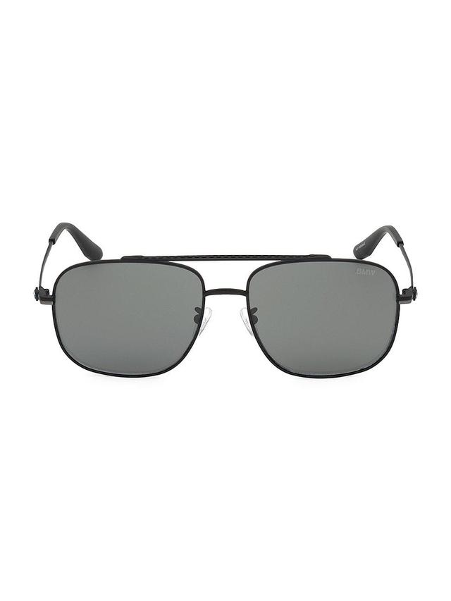 Mens 60MM Navigator Sunglasses Product Image