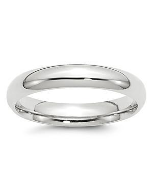 Bloomingdales Mens 4mm Comfort Fit Band Ring in 14K White Gold - 100% Exclusive Product Image