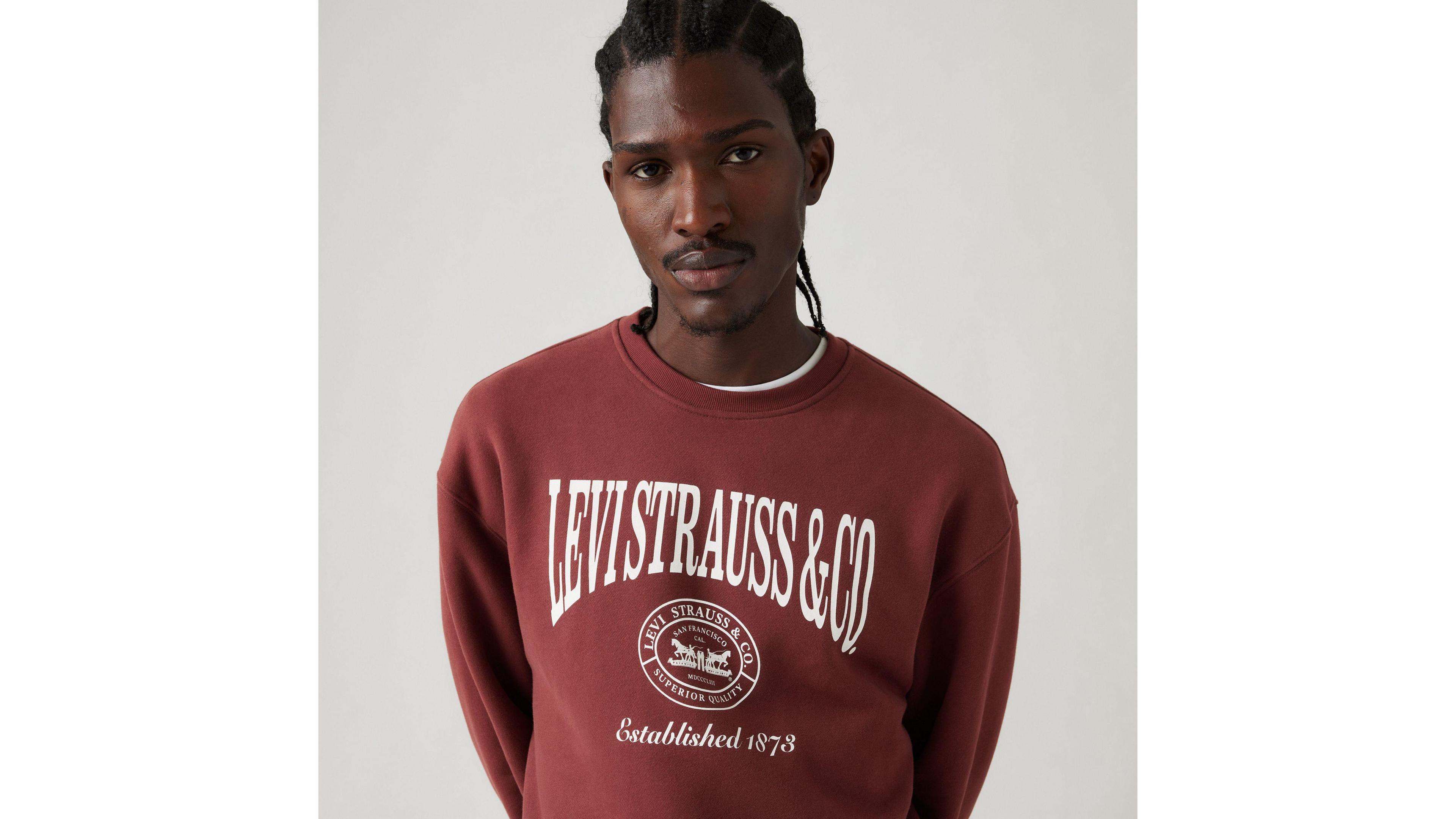 Relaxed Graphic Crewneck Sweatshirt Product Image