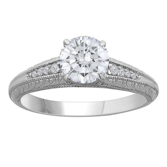 Diamond Medley 14k White Gold 1 Carat T.W. Lab-Grown Diamond Engagement Ring, Womens 14k Whgold Product Image