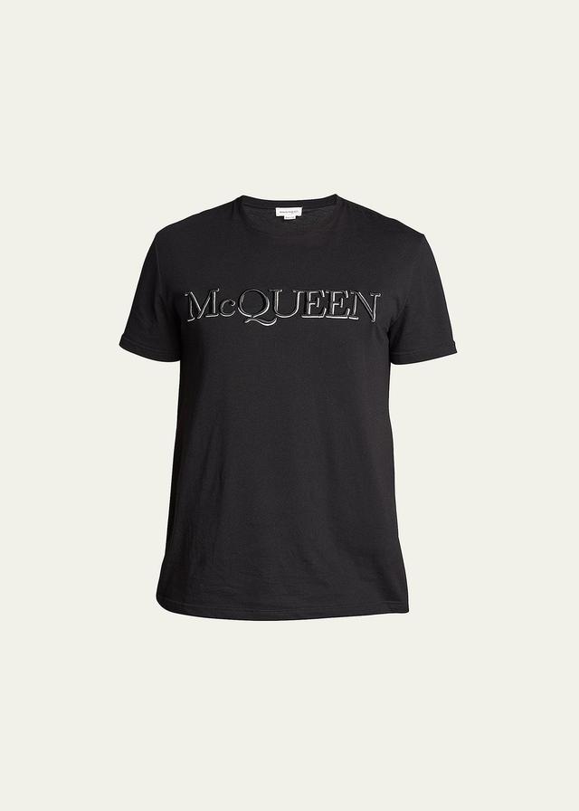 Alexander McQueen Mens Embroidered Logo T-Shirt Product Image