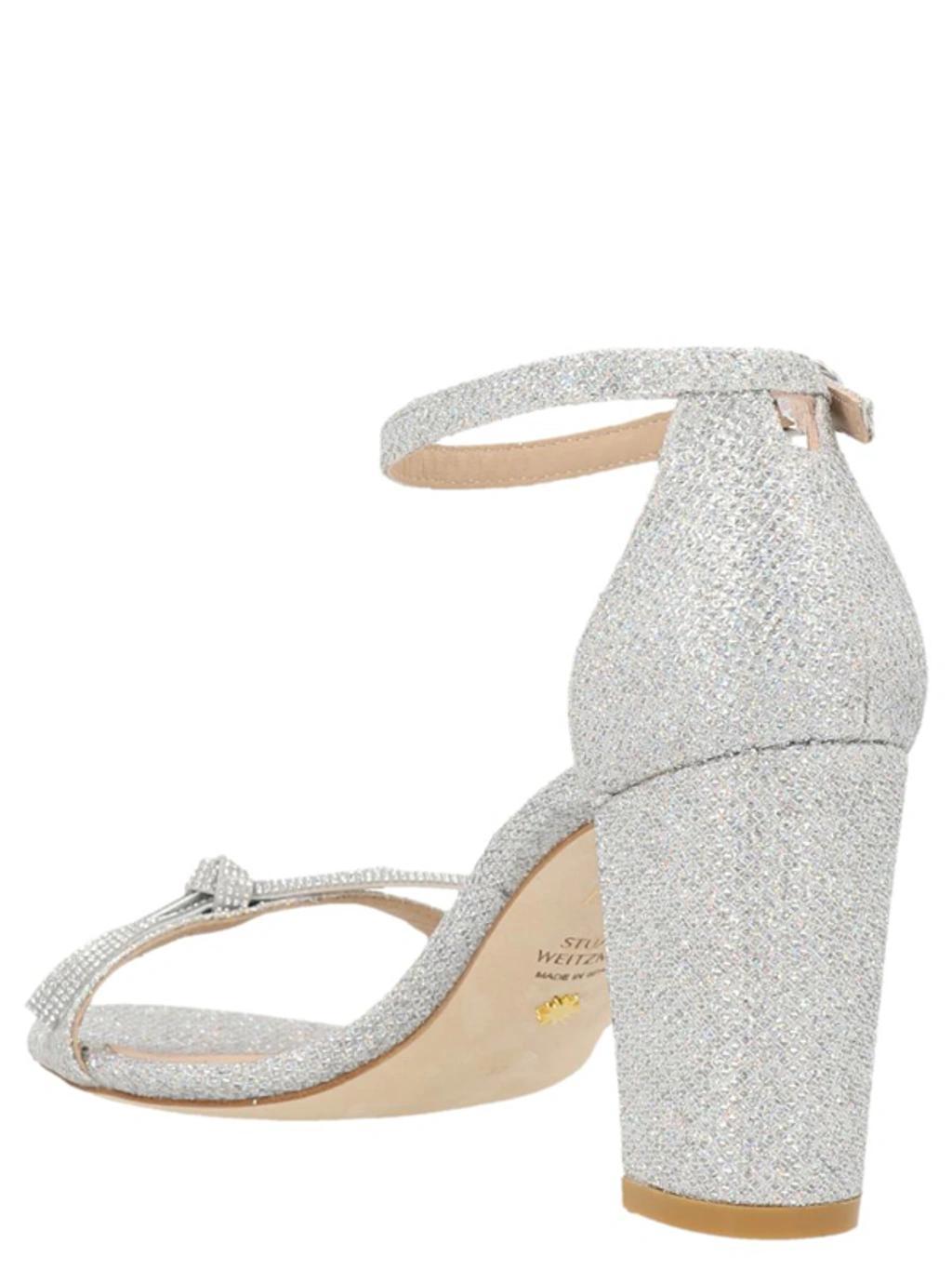 'nearlynude' Sandals In Silver Product Image