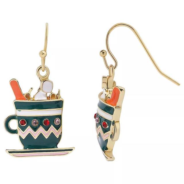 LC Lauren Conrad Hot Cocoa Drop Earrings, Womens, Multi Product Image