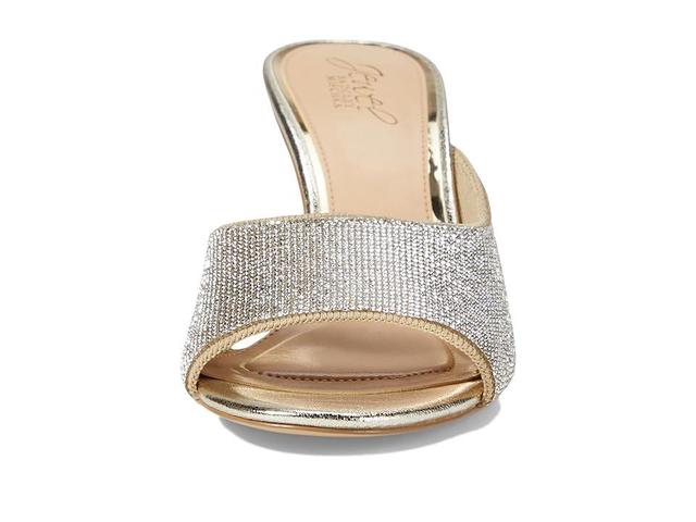 Jewel Badgley Mischka Haya (Gold Textile) Women's Sandals Product Image