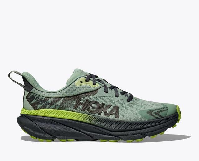 HOKA Mens Challenger 7 GTX Shoes in Black/Solar Flare, Size 12.5 Product Image