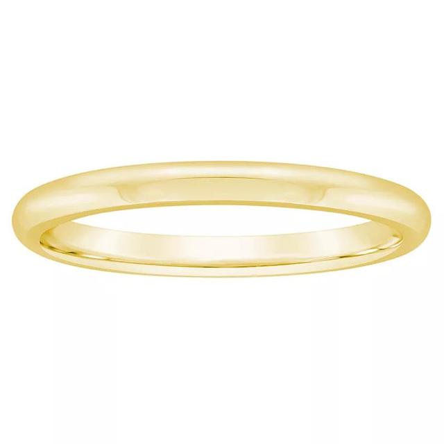 Alyson Layne 14k Gold 2 mm Half Round Comfort Fit Wedding Band, Womens Product Image