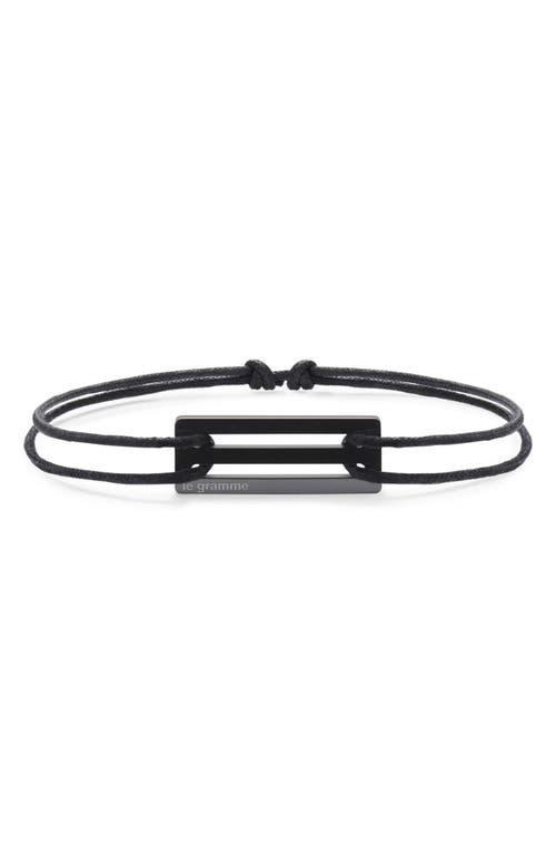 le gramme Mens 1.7G Polished Ceramic Cord Bracelet Product Image