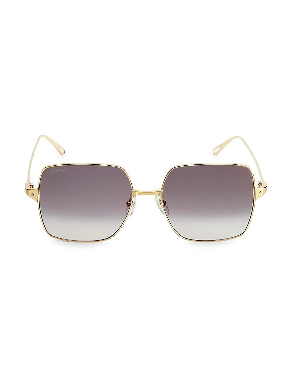 Womens Santos De Cartier 57MM Square Sunglasses Product Image