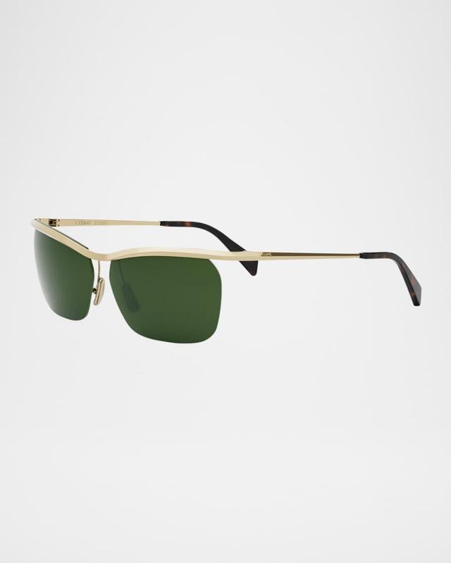 Men's Metal Shield Sunglasses Product Image