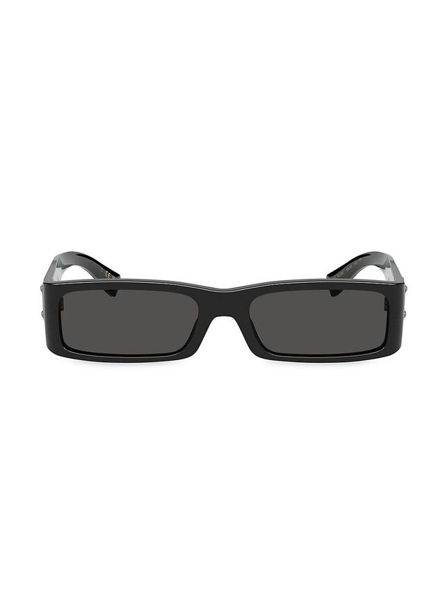 Mens 55MM Acetate Rectangular Sunglasses Product Image