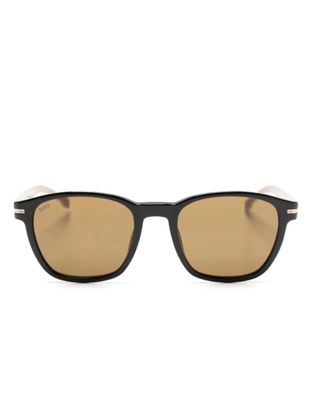 Square-frame Sunglasses In Black Product Image