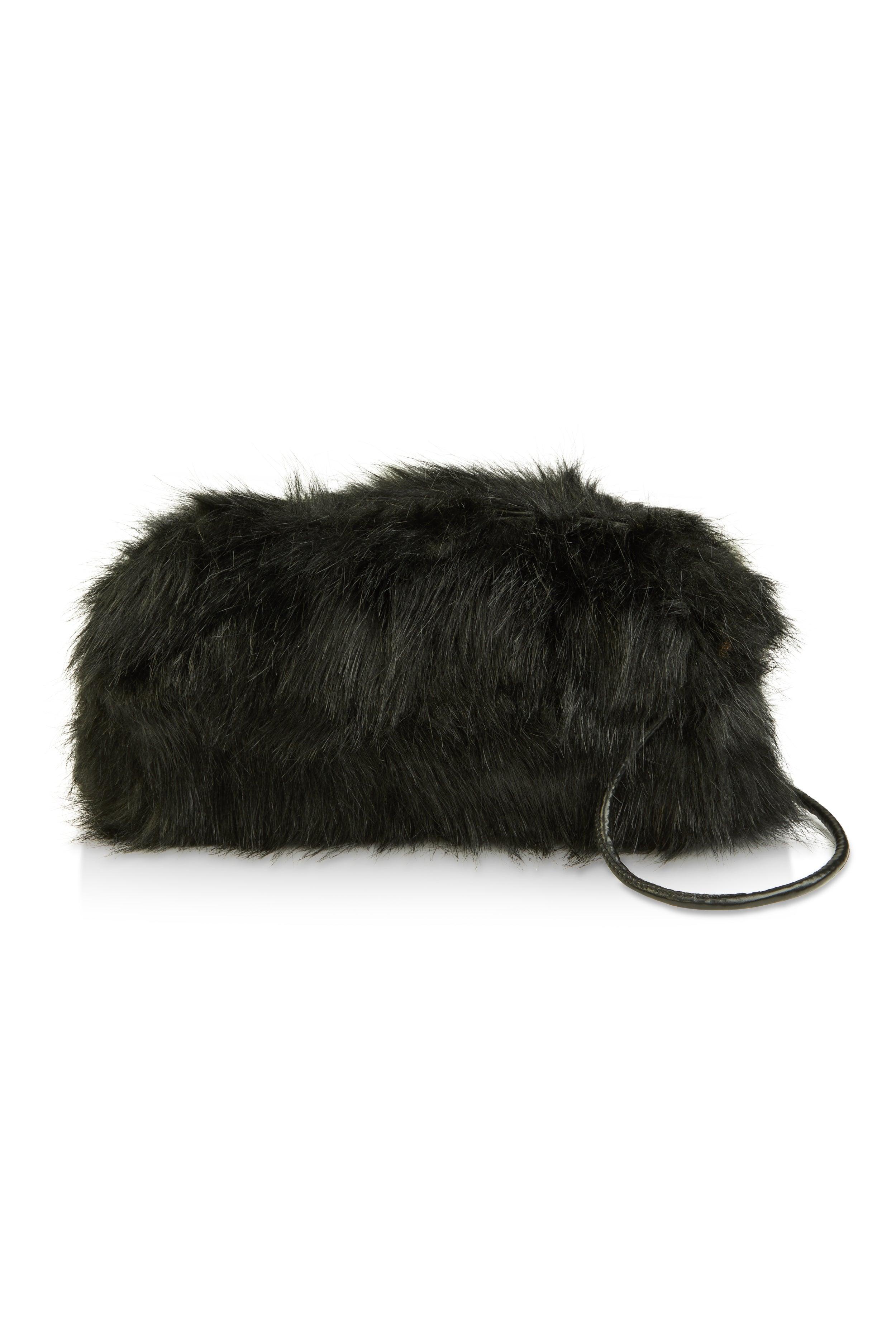 Faux Fur Muff Crossbody Bag Female Product Image