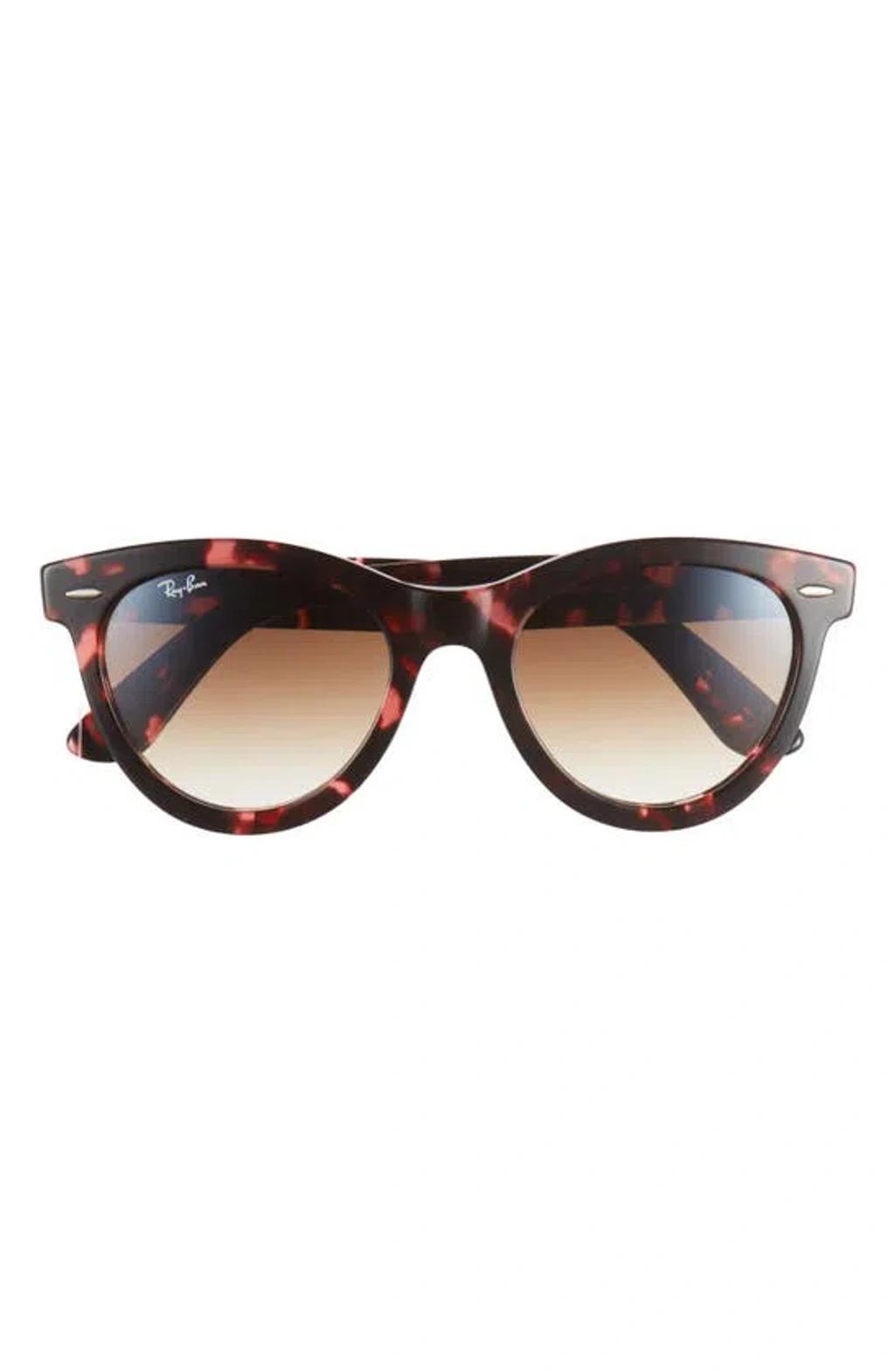 RAY BAN Way Wayfarer 51mm Oval Sunglasses In Havana Pink Product Image