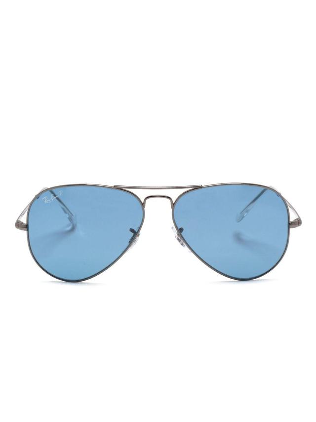 RAY BAN Aviator Metal Ii Sunglasses In Silver Product Image