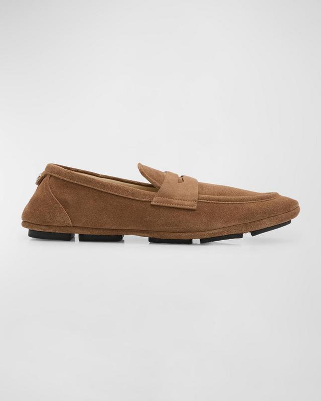 Mens Formale Suede Penny Loafers Product Image