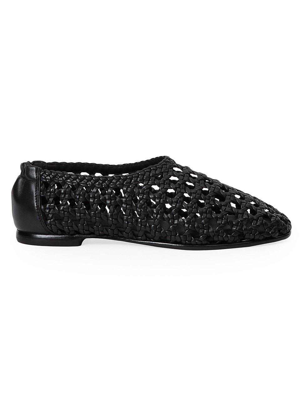 Simkhai Womens Eden Woven Ballet Flats product image