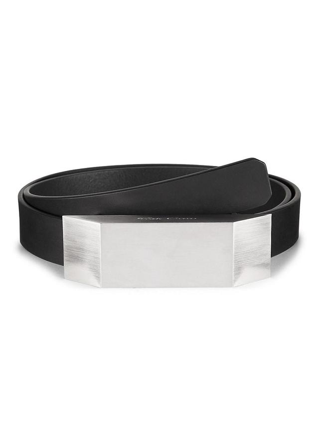 Mens Beveled Leather Belt Product Image