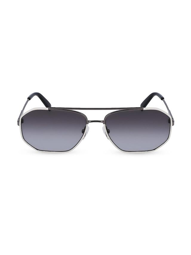 Mens Fashion Image 60MM Metal Navigator Sunglasses Product Image