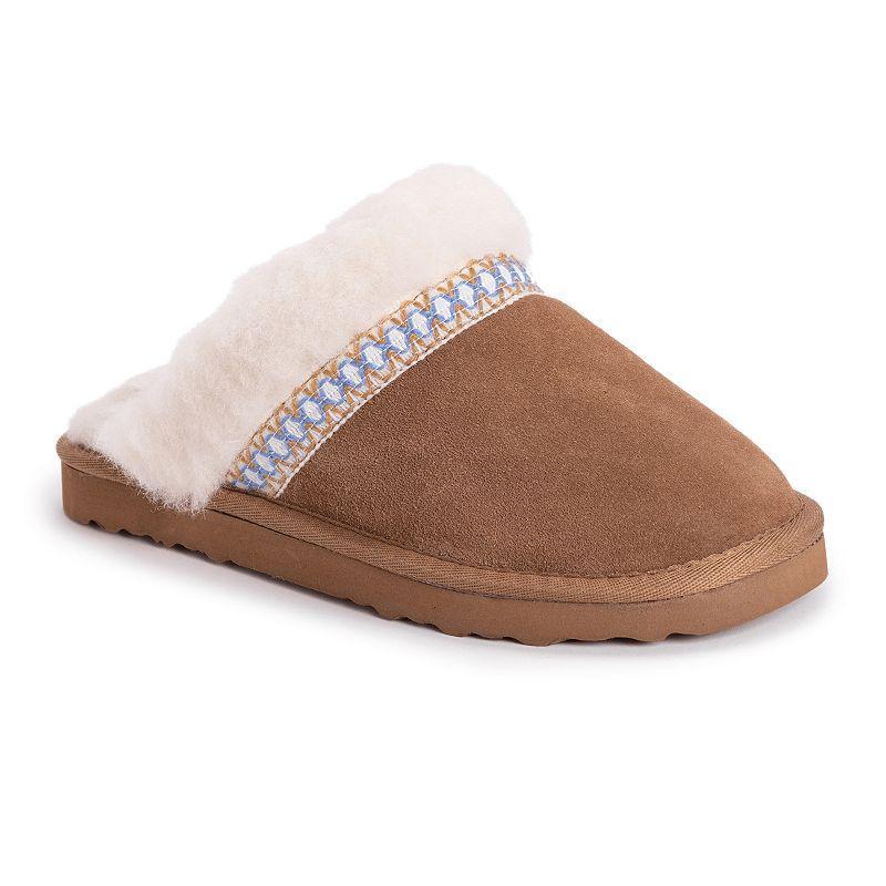 MUK LUKS Dawn Suede Womens Scuff Slippers Product Image