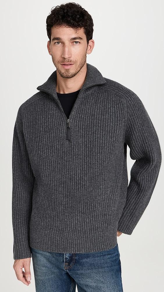 SIMKHAI Henry Raglan Half Zip Cashmere Sweater | Shopbop Product Image