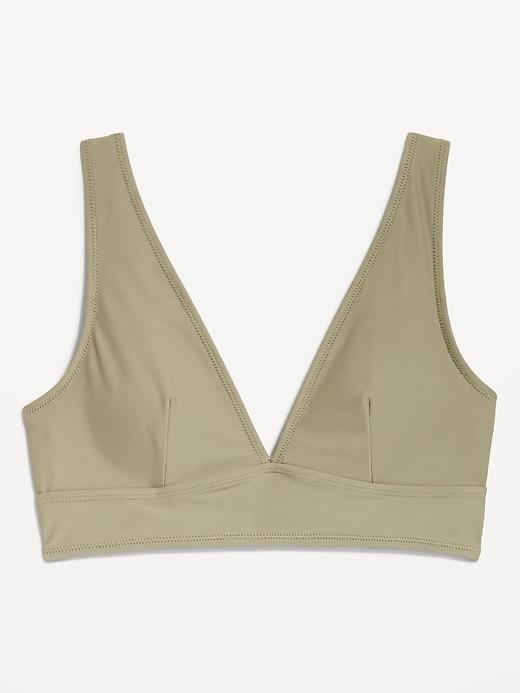 V-Neck Longline Bikini Swim Top Product Image