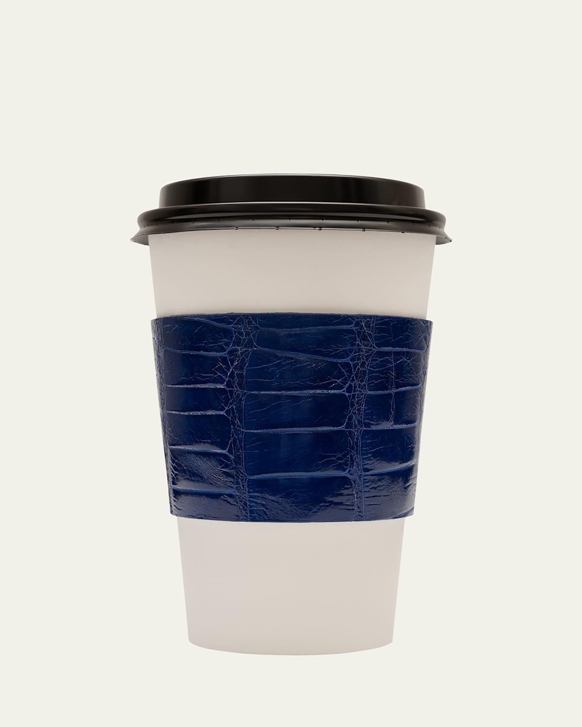 Mens Glazed Alligator Leather Cup Sleeve Product Image