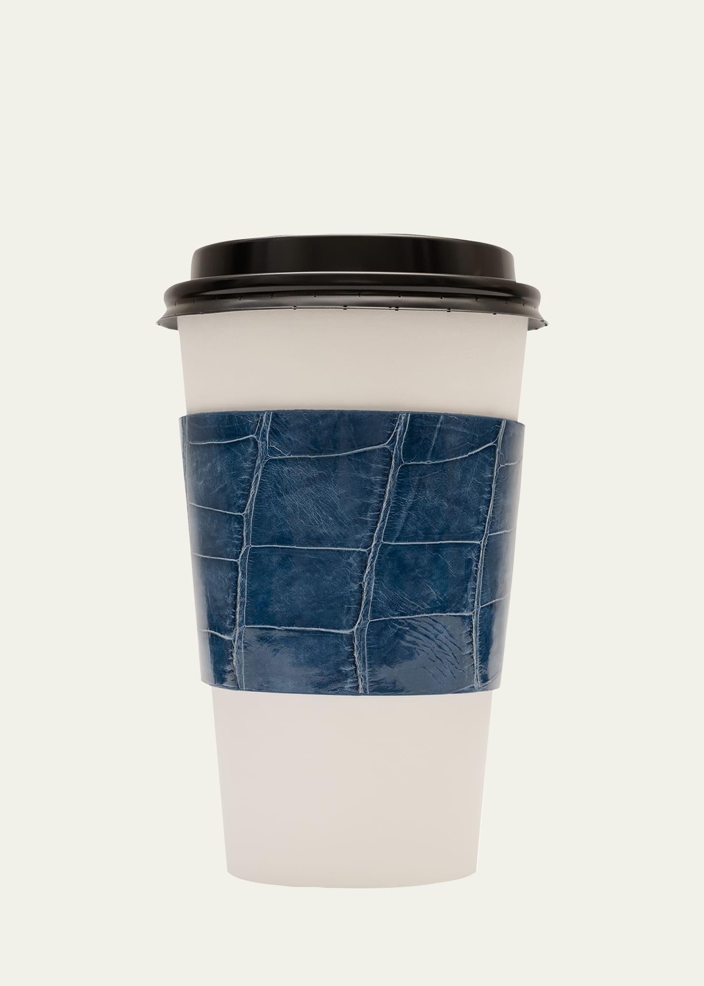 Mens Glazed Alligator Leather Cup Sleeve Product Image