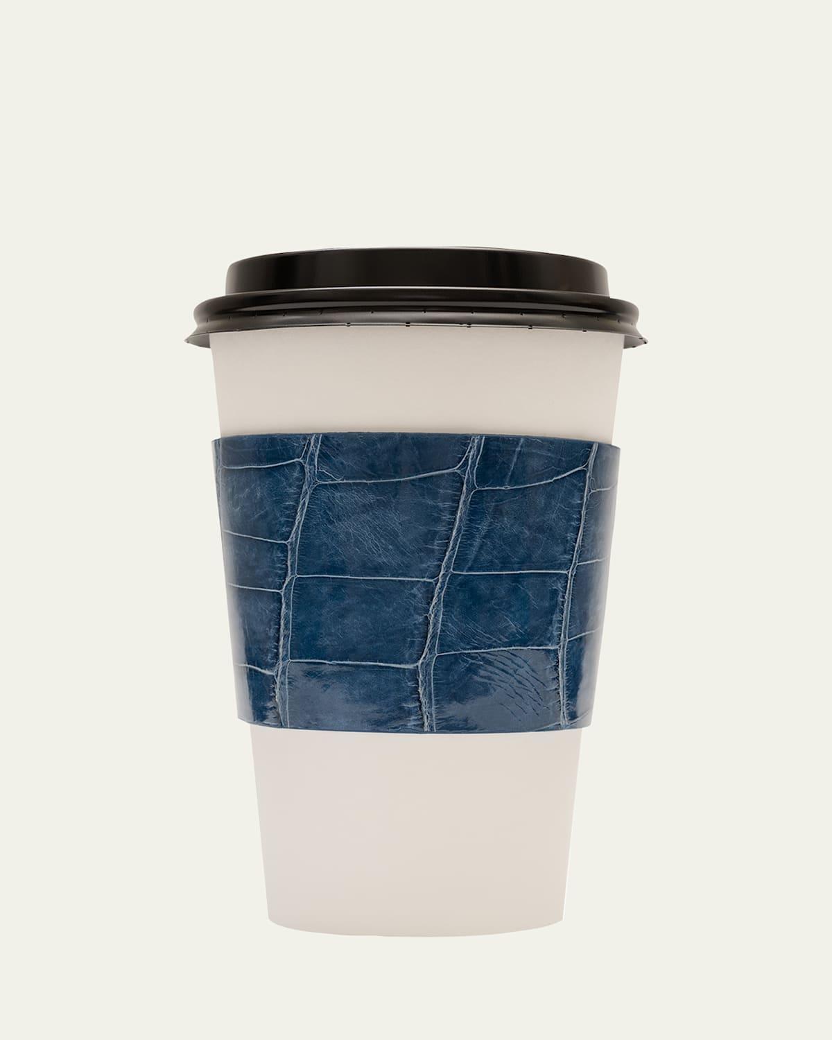 Mens Glazed Alligator Leather Cup Sleeve Product Image