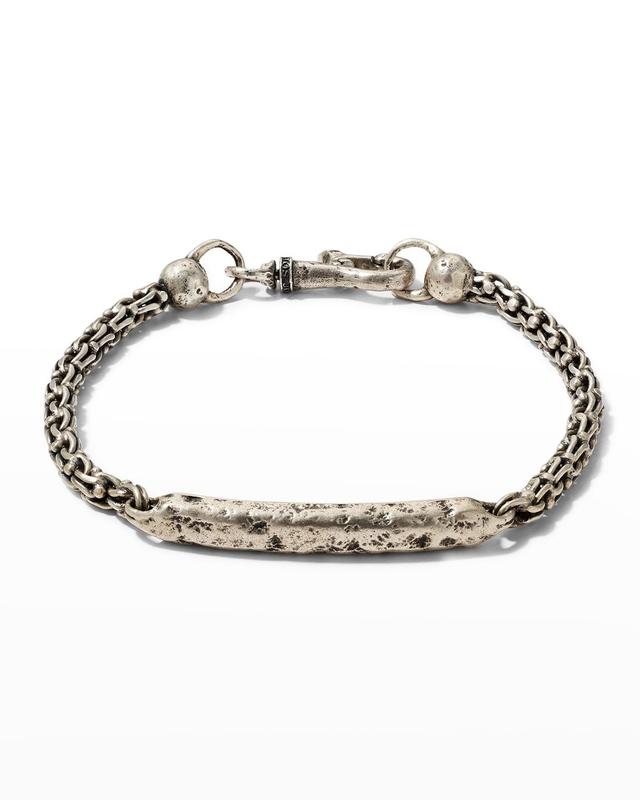 Mens Artisan Chain Link ID Bracelet Product Image