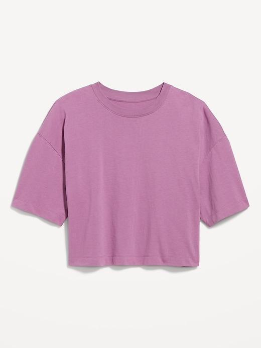 Vintage Oversized Crop T-Shirt Product Image