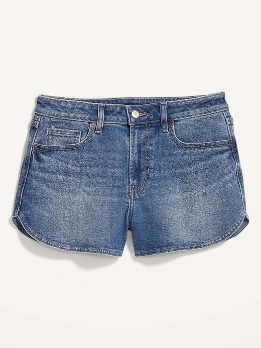 High-Waisted OG Jean Shorts -- 3-inch inseam Product Image