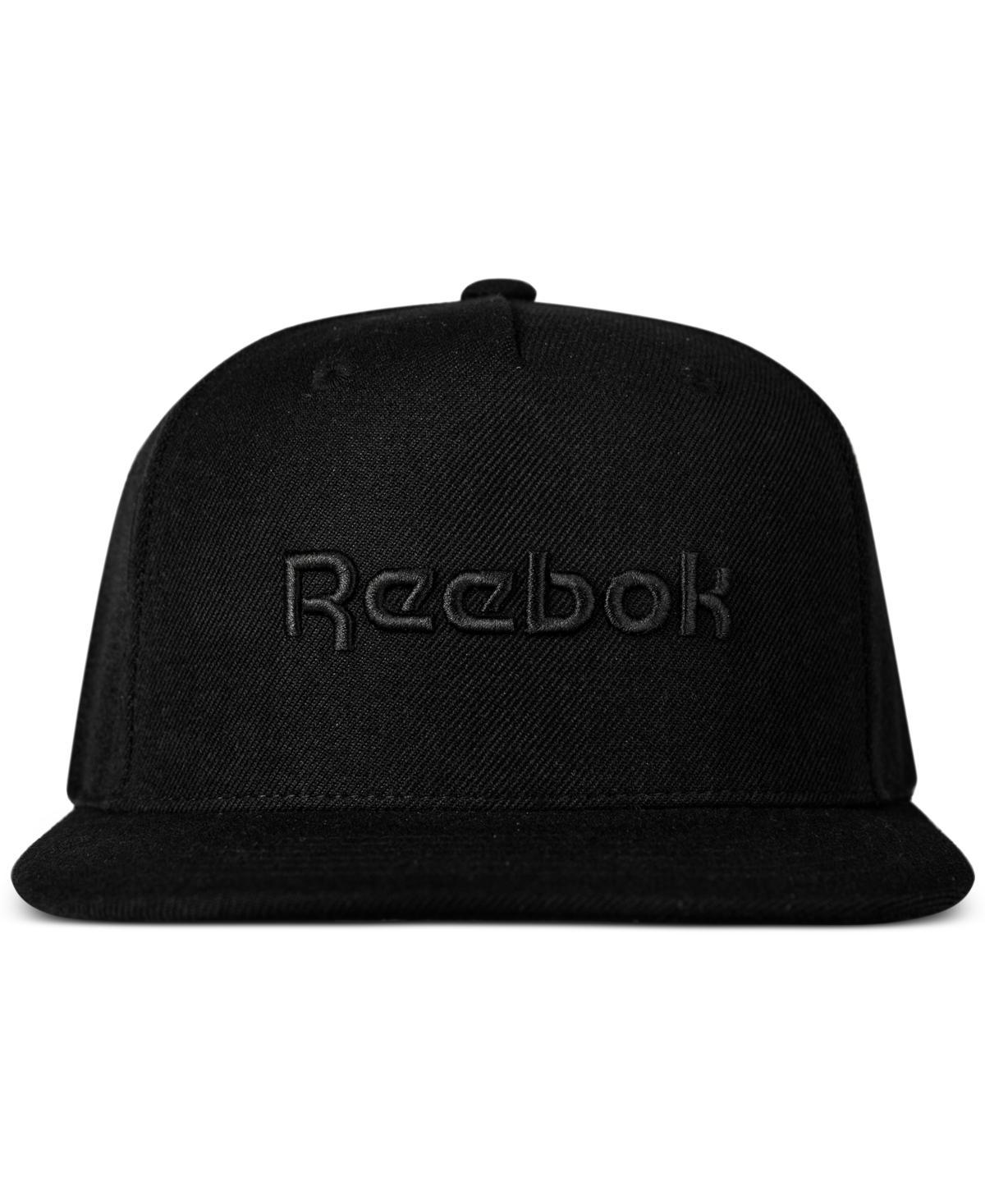 Reebok Mens Logo Embroidered Flat-Brim Snapback Hat Product Image