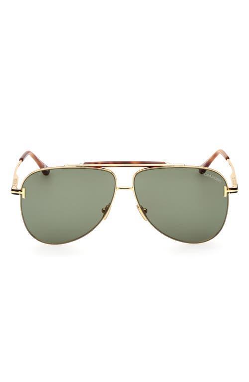 Tom Ford Brady Pilot Sunglasses, 60mm Product Image